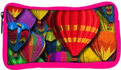 

Snoogg Eco Friendly Canvas Parachuting 2498 Student Pen Pencil Case Coin Purse Pouch Cosmetic Makeup Bag (PINK) Pouch(Multicolor)
