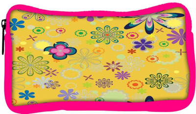

Snoogg Eco Friendly Canvas Yellow Floral Pattern Designer Student Pen Pencil Case Coin Purse Pouch Cosmetic Makeup Bag (PINK) Pouch(Multicolor)