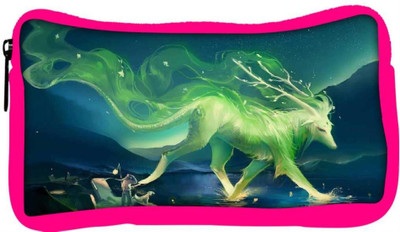 

Snoogg Eco Friendly Canvas Mysterious Deer Designer Student Pen Pencil Case Coin Purse Pouch Cosmetic Makeup Bag (PINK) Pouch(Multicolor)