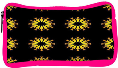 

Snoogg Eco Friendly Canvas Yellow Floral Designer Student Pen Pencil Case Coin Purse Pouch Cosmetic Makeup Bag (PINK) Pouch(Multicolor)