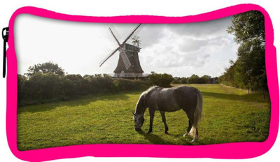 

Snoogg Eco Friendly Canvas Colorful Horse Designer Student Pen Pencil Case Coin Purse Pouch Cosmetic Makeup Bag (PINK) Pouch(Multicolor)