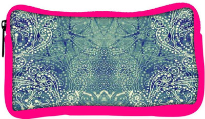

Snoogg Eco Friendly Canvas Paisley Formation Student Pen Pencil Case Coin Purse Pouch Cosmetic Makeup Bag (PINK) Pouch(Multicolor)