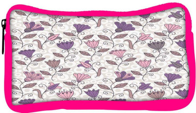 

Snoogg Eco Friendly Canvas Seamless Texture With Flowers And Butterflies Endless Floral Pattern Student Pen Pencil Case Coin Purse Pouch Cosmetic Makeup Bag (PINK) Pouch(Multicolor)