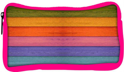 

Snoogg Eco Friendly Canvas Colourful Woods Pattern Student Pen Pencil Case Coin Purse Pouch Cosmetic Makeup Bag (PINK) Pouch(Multicolor)