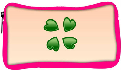 

Snoogg Eco Friendly Canvas Green Hearts Designer Student Pen Pencil Case Coin Purse Pouch Cosmetic Makeup Bag (PINK) Pouch(Multicolor)