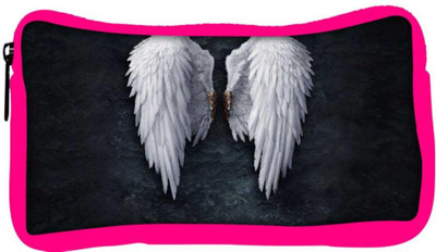 

Snoogg Eco Friendly Canvas Broken Angel Wings Designer Student Pen Pencil Case Coin Purse Pouch Cosmetic Makeup Bag (PINK) Pouch(Multicolor)