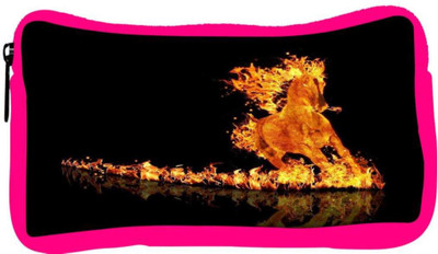 

Snoogg Eco Friendly Canvas Raging Horse Student Pen Pencil Case Coin Purse Pouch Cosmetic Makeup Bag (PINK) Pouch(Multicolor)