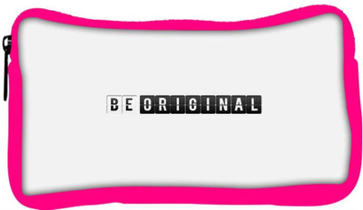 

Snoogg Eco Friendly Canvas Be Original Designer Student Pen Pencil Case Coin Purse Pouch Cosmetic Makeup Bag (PINK) Pouch(Multicolor)