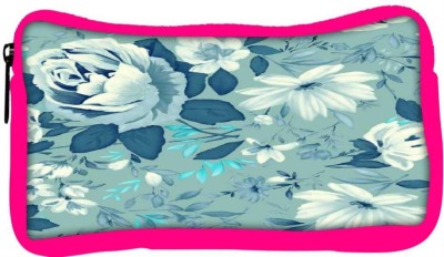 

Snoogg Eco Friendly Canvas Blue Floral Pattern 2481 Student Pen Pencil Case Coin Purse Pouch Cosmetic Makeup Bag (PINK) Pouch(Multicolor)