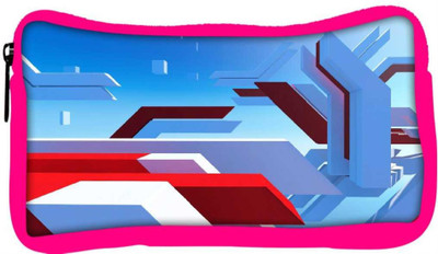 

Snoogg Eco Friendly Canvas Mirrors Edge Designer Student Pen Pencil Case Coin Purse Pouch Cosmetic Makeup Bag (PINK) Pouch(Multicolor)