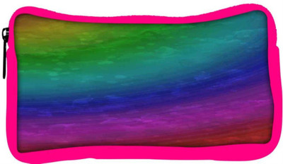 

Snoogg Eco Friendly Canvas Wave Rainbow 2403 Student Pen Pencil Case Coin Purse Pouch Cosmetic Makeup Bag (PINK) Pouch(Multicolor)