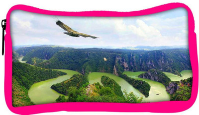 

Snoogg Eco Friendly Canvas Eagle Flying Designer Student Pen Pencil Case Coin Purse Pouch Cosmetic Makeup Bag (PINK) Pouch(Multicolor)