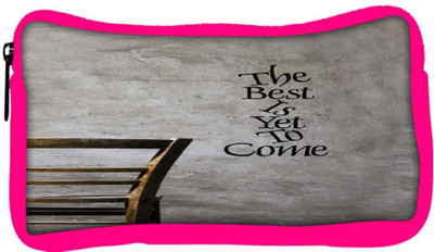 

Snoogg Eco Friendly Canvas The Best Is Yet To Come Student Pen Pencil Case Coin Purse Pouch Cosmetic Makeup Bag (PINK) Pouch(Multicolor)