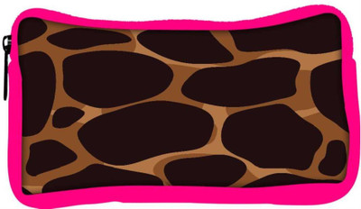 

Snoogg Eco Friendly Canvas Giraffe Pattern Designer Student Pen Pencil Case Coin Purse Pouch Cosmetic Makeup Bag (PINK) Pouch(Multicolor)