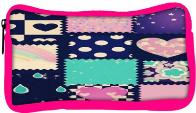 

Snoogg Eco Friendly Canvas Abstract Cute Student Pen Pencil Case Coin Purse Pouch Cosmetic Makeup Bag (PINK) Pouch(Multicolor)