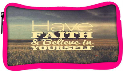 

Snoogg Eco Friendly Canvas Believe In Yourself Student Pen Pencil Case Coin Purse Pouch Cosmetic Makeup Bag (PINK) Pouch(Multicolor)