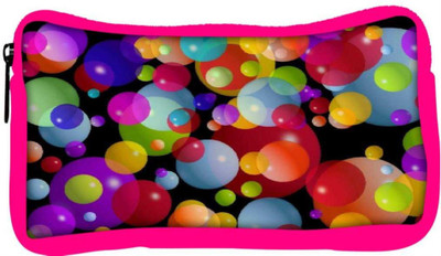 

Snoogg Eco Friendly Canvas Colorful Bubbles 2606 Student Pen Pencil Case Coin Purse Pouch Cosmetic Makeup Bag (PINK) Pouch(Multicolor)