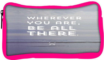 

Snoogg Eco Friendly Canvas Be All There Student Pen Pencil Case Coin Purse Pouch Cosmetic Makeup Bag (PINK) Pouch(Multicolor)