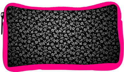 

Snoogg Eco Friendly Canvas White Roses In Black Designer Student Pen Pencil Case Coin Purse Pouch Cosmetic Makeup Bag (PINK) Pouch(Multicolor)