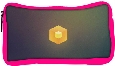 

Snoogg Eco Friendly Canvas Cube Minimalistic Designer Student Pen Pencil Case Coin Purse Pouch Cosmetic Makeup Bag (PINK) Pouch(Multicolor)