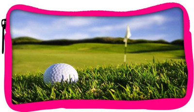 

Snoogg Eco Friendly Canvas Golf Ball Designer Student Pen Pencil Case Coin Purse Pouch Cosmetic Makeup Bag (PINK) Pouch(Multicolor)
