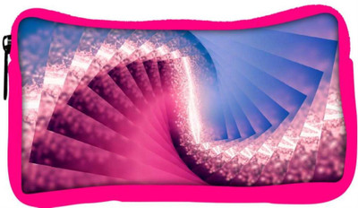 

Snoogg Eco Friendly Canvas Glowing Spiral Abstract Designer Student Pen Pencil Case Coin Purse Pouch Cosmetic Makeup Bag (PINK) Pouch(Multicolor)