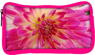 

Snoogg Eco Friendly Canvas Dahlia Flower Designer Student Pen Pencil Case Coin Purse Pouch Cosmetic Makeup Bag (PINK) Pouch(Multicolor)