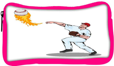 

Snoogg Eco Friendly Canvas American Baseball Player Pitcher Student Pen Pencil Case Coin Purse Pouch Cosmetic Makeup Bag (PINK) Pouch(Multicolor)