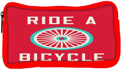 

Snoogg Eco Friendly Canvas Ride A Bicycle Poster Large 2849 Student Pen Pencil Case Coin Purse Pouch Cosmetic Makeup Bag (RED) Pouch(Multicolor)
