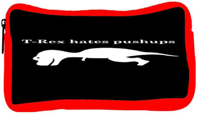 

Snoogg Eco Friendly Canvas T- Rex Hates Push Ups Student Pen Pencil Case Coin Purse Pouch Cosmetic Makeup Bag (RED) Pouch(Multicolor)