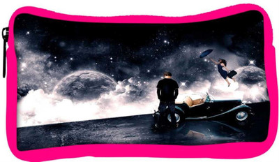 

Snoogg Eco Friendly Canvas Waiting For Love Designer Student Pen Pencil Case Coin Purse Pouch Cosmetic Makeup Bag (PINK) Pouch(Multicolor)