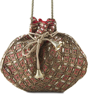 

Funkia Ethnic, Designer High Quality Potli(Red)