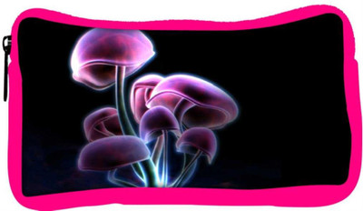 

Snoogg Eco Friendly Canvas Neon Mushroom Designer Student Pen Pencil Case Coin Purse Pouch Cosmetic Makeup Bag (PINK) Pouch(Multicolor)