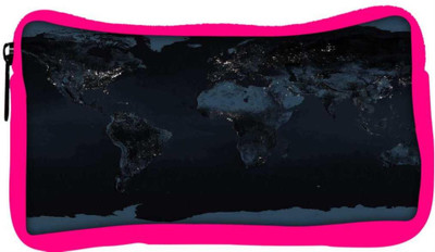 

Snoogg Eco Friendly Canvas Brown Map Designer Student Pen Pencil Case Coin Purse Pouch Cosmetic Makeup Bag (PINK) Pouch(Multicolor)