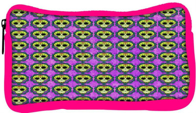 

Snoogg Eco Friendly Canvas Skull Purple Pattern Student Pen Pencil Case Coin Purse Pouch Cosmetic Makeup Bag (PINK) Pouch(Multicolor)