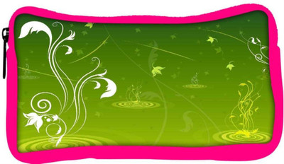 

Snoogg Eco Friendly Canvas Abstract Green Design Designer Student Pen Pencil Case Coin Purse Pouch Cosmetic Makeup Bag (PINK) Pouch(Multicolor)