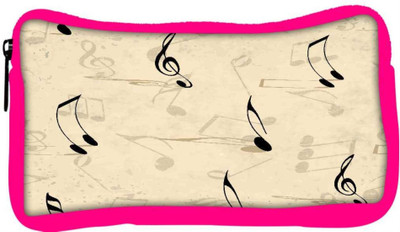 

Snoogg Eco Friendly Canvas Music Strings Designer Student Pen Pencil Case Coin Purse Pouch Cosmetic Makeup Bag (PINK) Pouch(Multicolor)