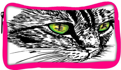 

Snoogg Eco Friendly Canvas Sketch Of Curious Little Cat Looking At Something On The Ground Vector Illu Student Pen Pencil Case Coin Purse Pouch Cosmetic Makeup Bag (PINK) Pouch(Multicolor)