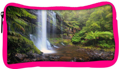 

Snoogg Eco Friendly Canvas Waterfall In Force Designer Student Pen Pencil Case Coin Purse Pouch Cosmetic Makeup Bag (PINK) Pouch(Multicolor)