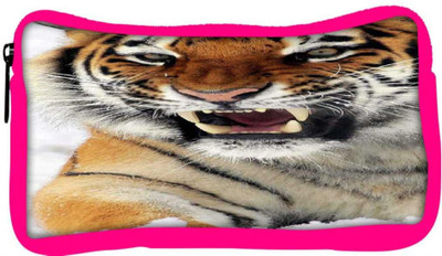 

Snoogg Eco Friendly Canvas Tiger Hunger Student Pen Pencil Case Coin Purse Pouch Cosmetic Makeup Bag (PINK) Pouch(Multicolor)