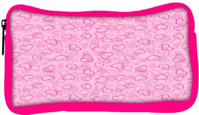 

Snoogg Eco Friendly Canvas Pink Hearts Designer Student Pen Pencil Case Coin Purse Pouch Cosmetic Makeup Bag (PINK) Pouch(Multicolor)