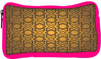 

Snoogg Eco Friendly Canvas Abstract Yellow Designer Student Pen Pencil Case Coin Purse Pouch Cosmetic Makeup Bag (PINK) Pouch(Multicolor)