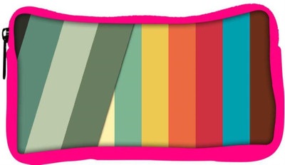 

Snoogg Eco Friendly Canvas Slant Multi Color Designer Student Pen Pencil Case Coin Purse Pouch Cosmetic Makeup Bag (PINK) Pouch(Multicolor)
