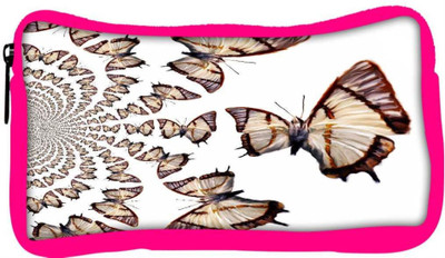 

Snoogg Eco Friendly Canvas Kaleidoscopic Butterflies Student Pen Pencil Case Coin Purse Pouch Cosmetic Makeup Bag (PINK) Pouch(Multicolor)