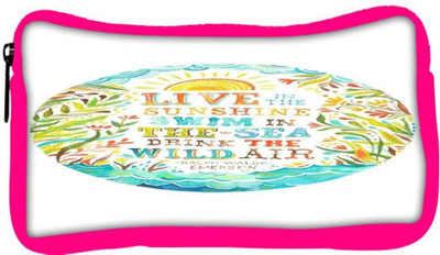 

Snoogg Eco Friendly Canvas Live Fully Student Pen Pencil Case Coin Purse Pouch Cosmetic Makeup Bag (PINK) Pouch(Multicolor)