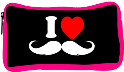 

Snoogg Eco Friendly Canvas I Love Mustache Student Pen Pencil Case Coin Purse Pouch Cosmetic Makeup Bag (PINK) Pouch(Multicolor)