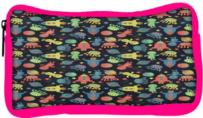

Snoogg Eco Friendly Canvas Alien Gone Crazy Student Pen Pencil Case Coin Purse Pouch Cosmetic Makeup Bag (PINK) Pouch(Multicolor)