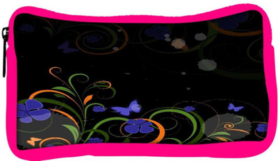 

Snoogg Eco Friendly Canvas Abstract Swirl Design Elements Student Pen Pencil Case Coin Purse Pouch Cosmetic Makeup Bag (PINK) Pouch(Multicolor)