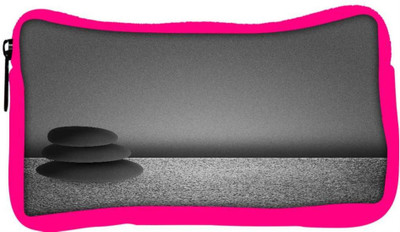 

Snoogg Eco Friendly Canvas Black Zen Stones Background Student Pen Pencil Case Coin Purse Pouch Cosmetic Makeup Bag (PINK) Pouch(Multicolor)