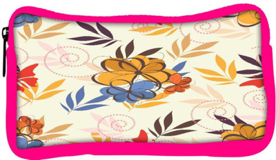 

Snoogg Eco Friendly Canvas Colorful Flowers Designer Student Pen Pencil Case Coin Purse Pouch Cosmetic Makeup Bag (PINK) Pouch(Multicolor)